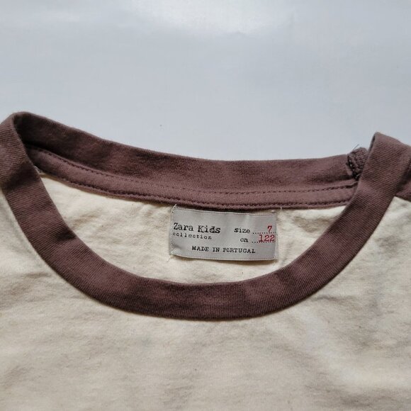 ZARA BOYS PRINTED LONG SLEEVE TEE SIZE 7 - Picture 3 of 5